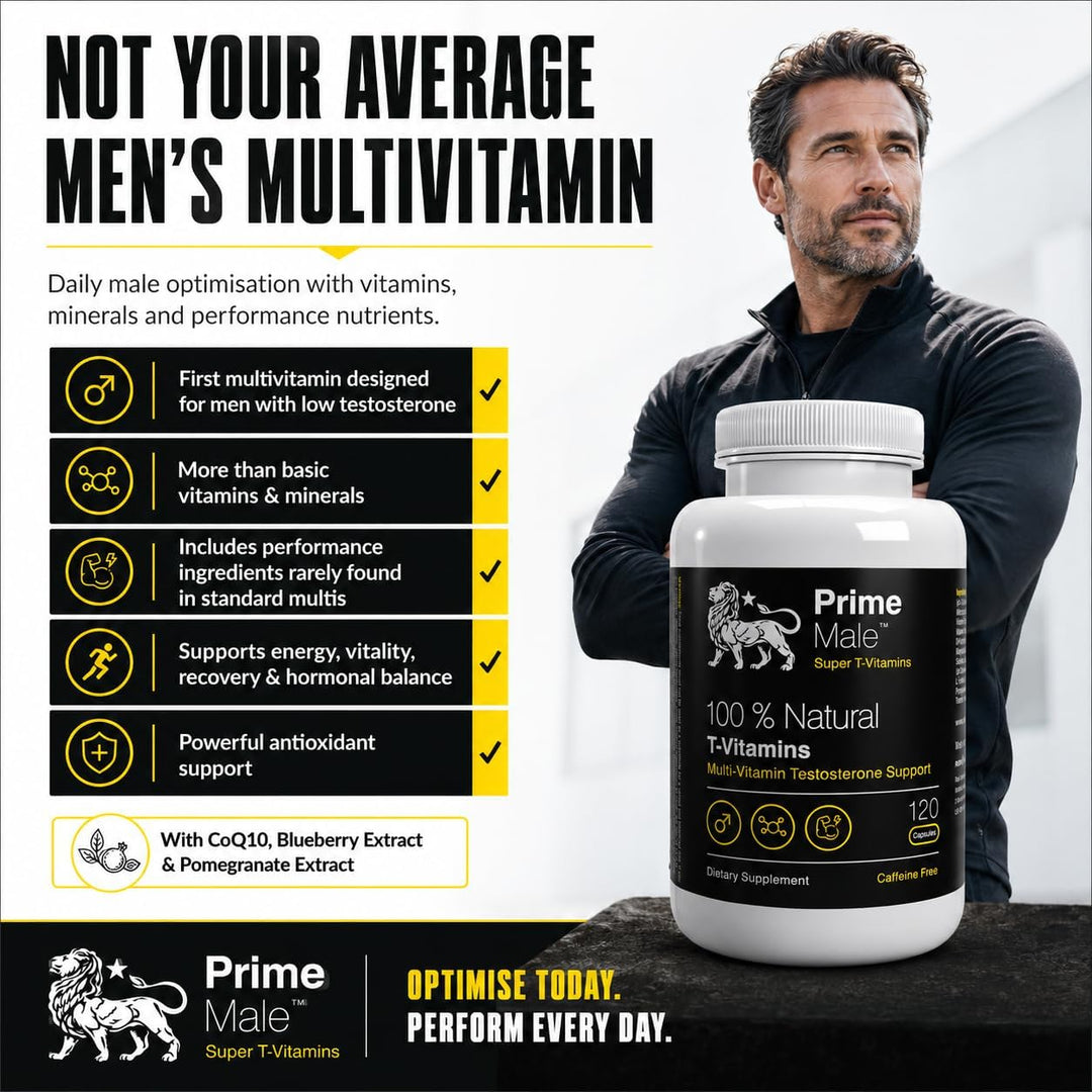 PRIME MALE Vitaminas T - Multivitamínico avanzado para hombres - Ap...