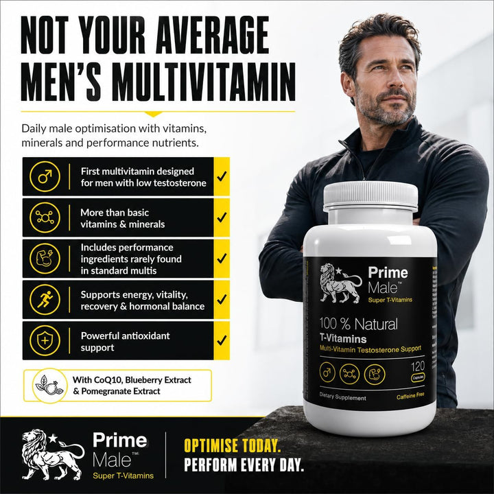 PRIME MALE Vitaminas T - Multivitamínico avanzado para hombres - Ap...