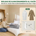 Bolsas de almacenamiento al vacío con bomba digital inalámbrica - 10 grandes