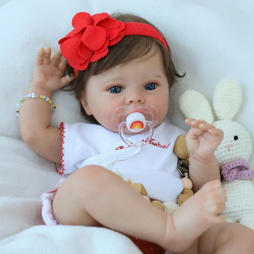 SCOM Muñecas de bebé realistas Niña - Muñeca Reborn de 18 Pulgadas...
