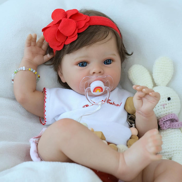 SCOM Muñecas de bebé realistas Niña - Muñeca Reborn de 18 Pulgadas...