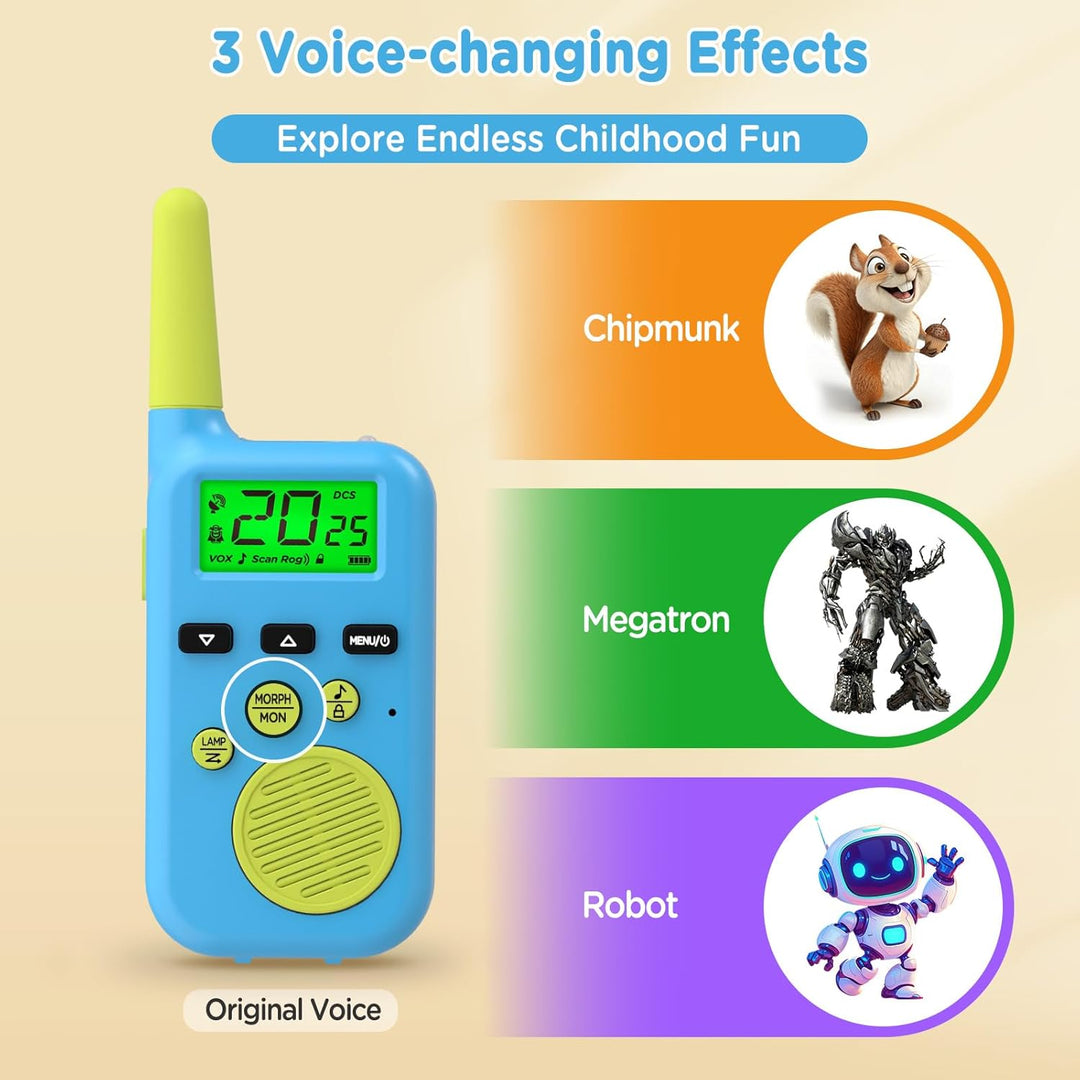 Peakeep Walkie Talkies para niños de largo alcance 3 millas, juguet...