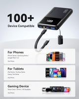 INIU Cargador portátil pequeño, 45 W PD carga rápida 10000 mAh, paq...