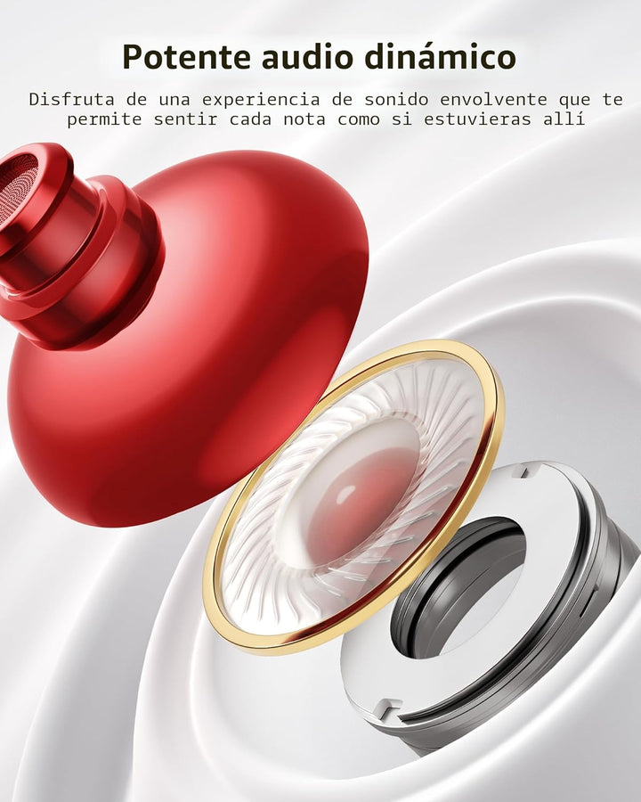 PocBuds Auriculares Bluetooth Auriculares Inalámbricos 80hrs Tiempo...