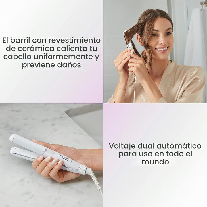 Conair Travel Smart - Plancha y rizador de pelo, herramienta 2 en 1...