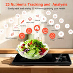 Báscula de Alimentos Inteligente con Calculadora Nutricional, App y Escáner de Barras