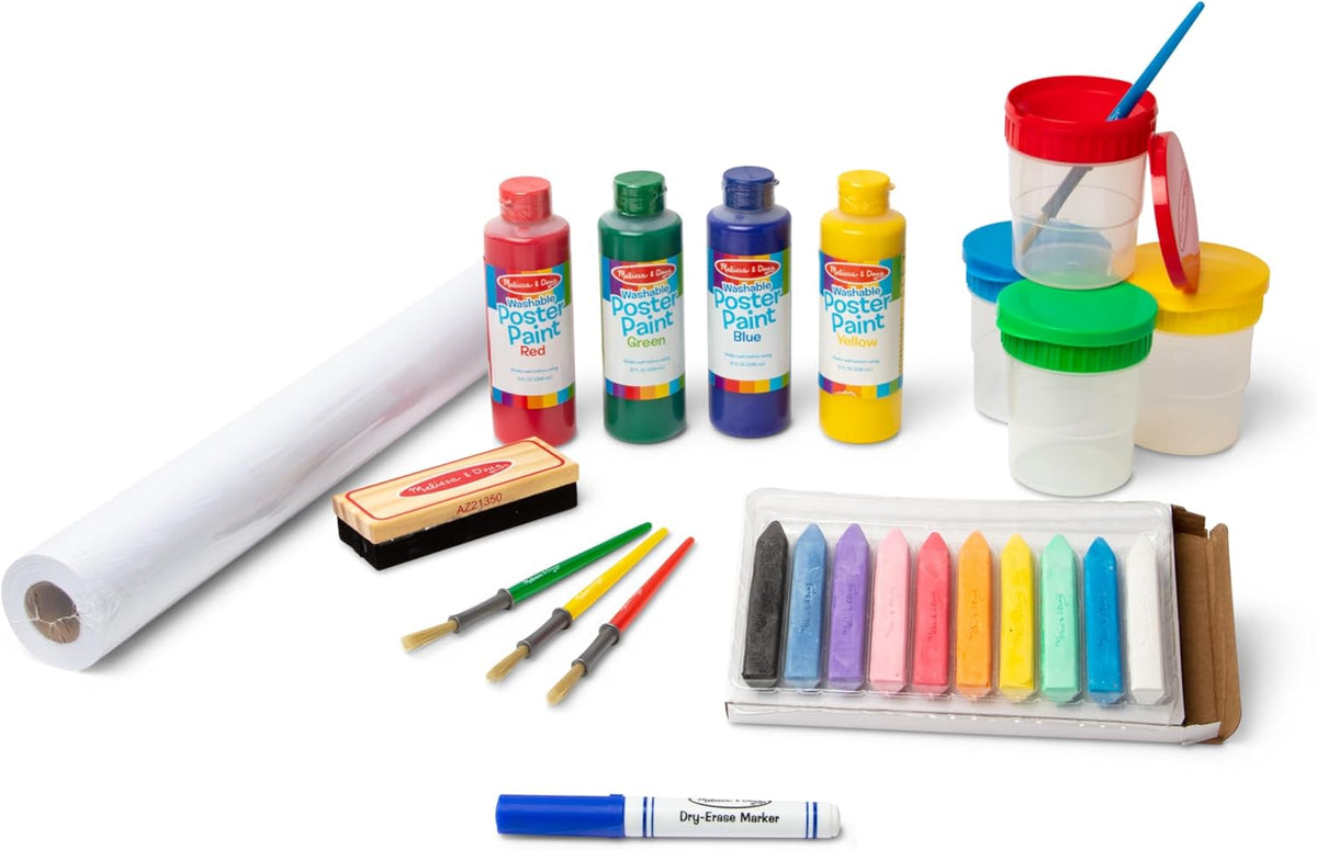Melissa & Doug Juego de accesorios de caballete Suministros de arte para
