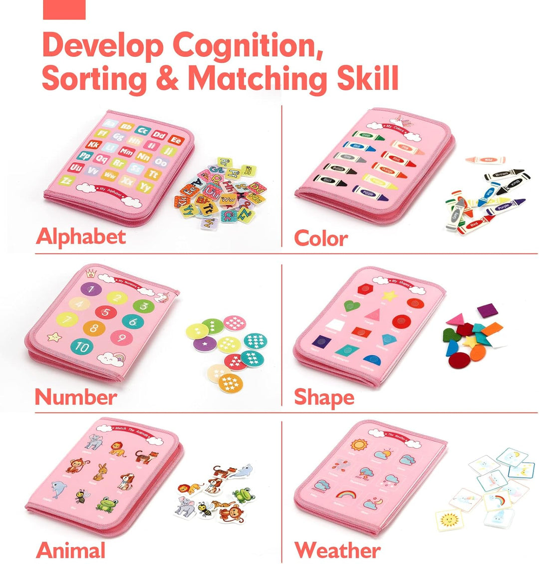 Tablero de actividades Montessori para niñas de 2 años, regalo de c...
