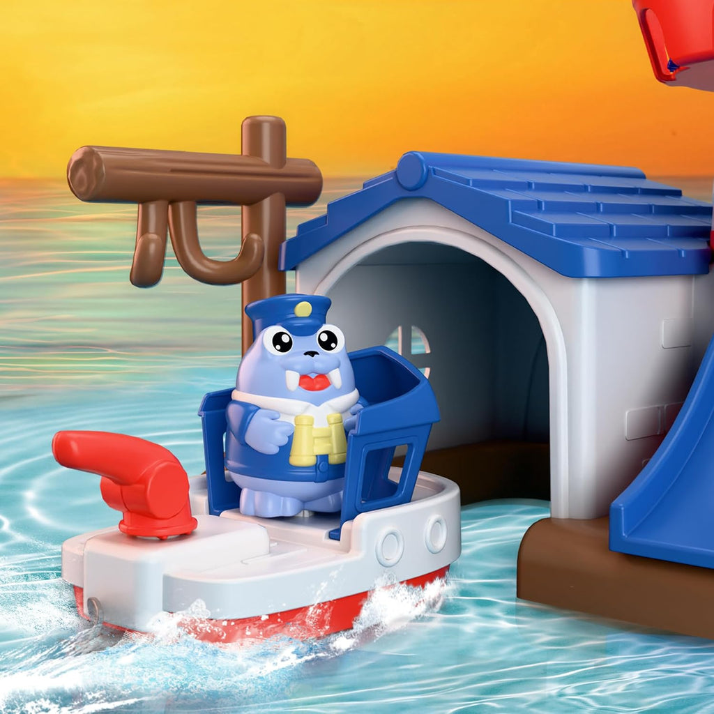 iPlay, iLearn - Juguete de baño para niños de 2 a 4 años, juego de juguetes para bañera y ducha