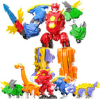 5-en-1 Dino Robot, STEM Building Toy con Triceratops para Kids 6+