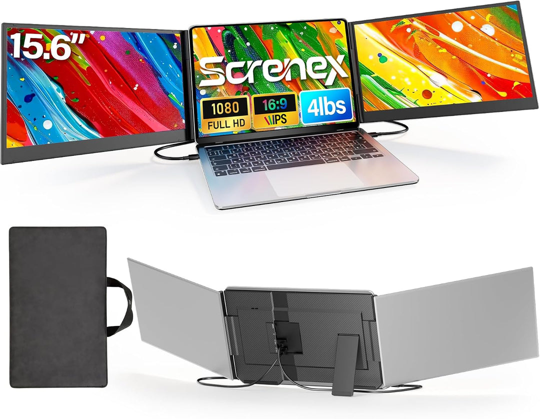Screnex Extensor de pantalla para laptop de 15.6 pulgadas, ultrafin...