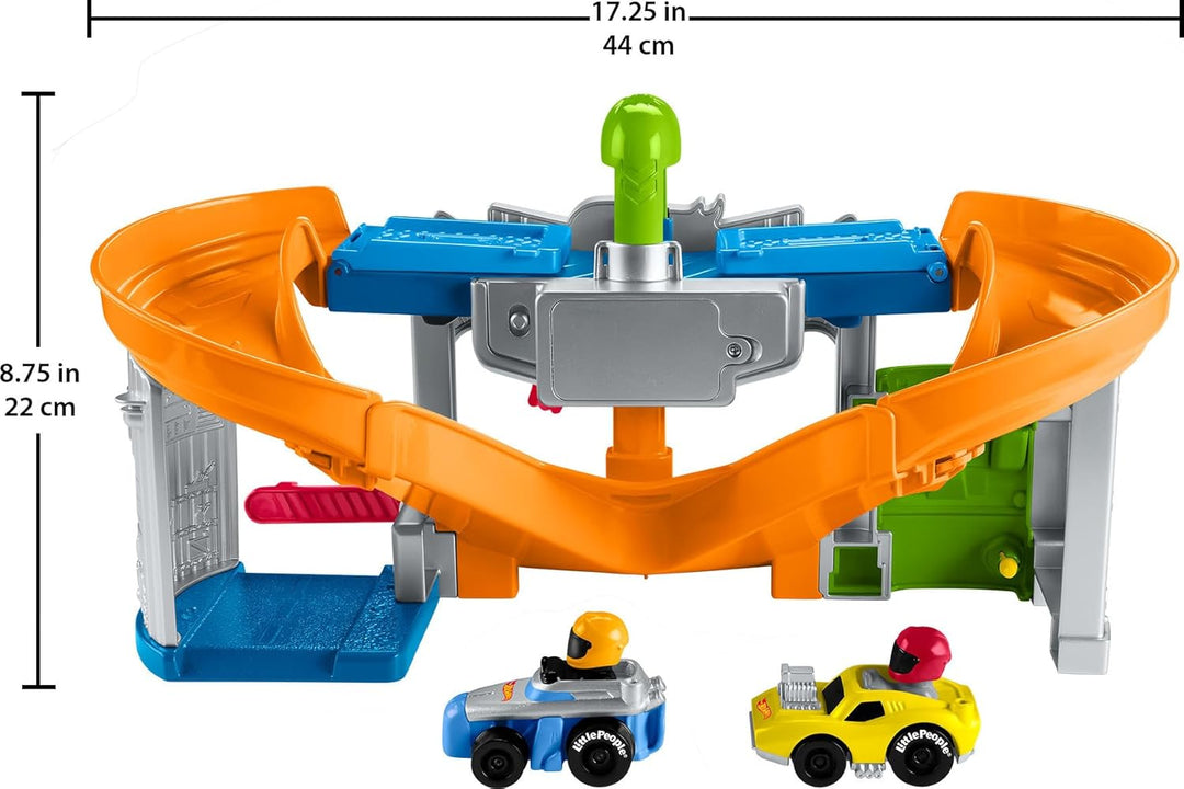 Fisher-Price Little People Hot Wheels - Juego de carreras