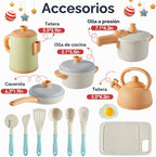 Play Kitchen Pots y Pans Set, Pretend Play Utensils Accessories