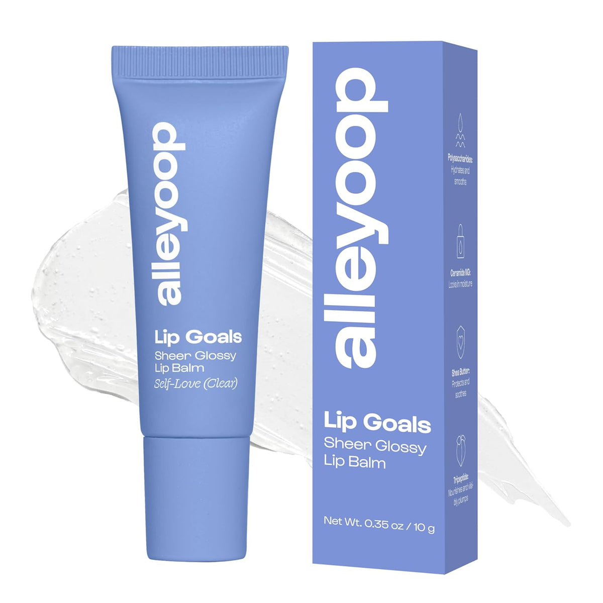 Alleyoop Lip Goals Glossy Lip Balm \u2013 Bálsamo labial hidratante...