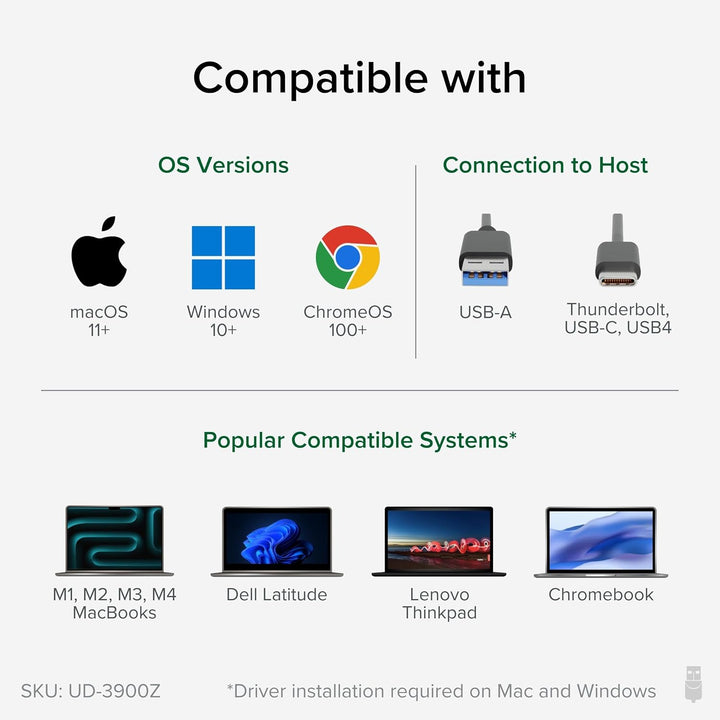 Plugable Estación de acoplamiento universal USB 30 y USB-C