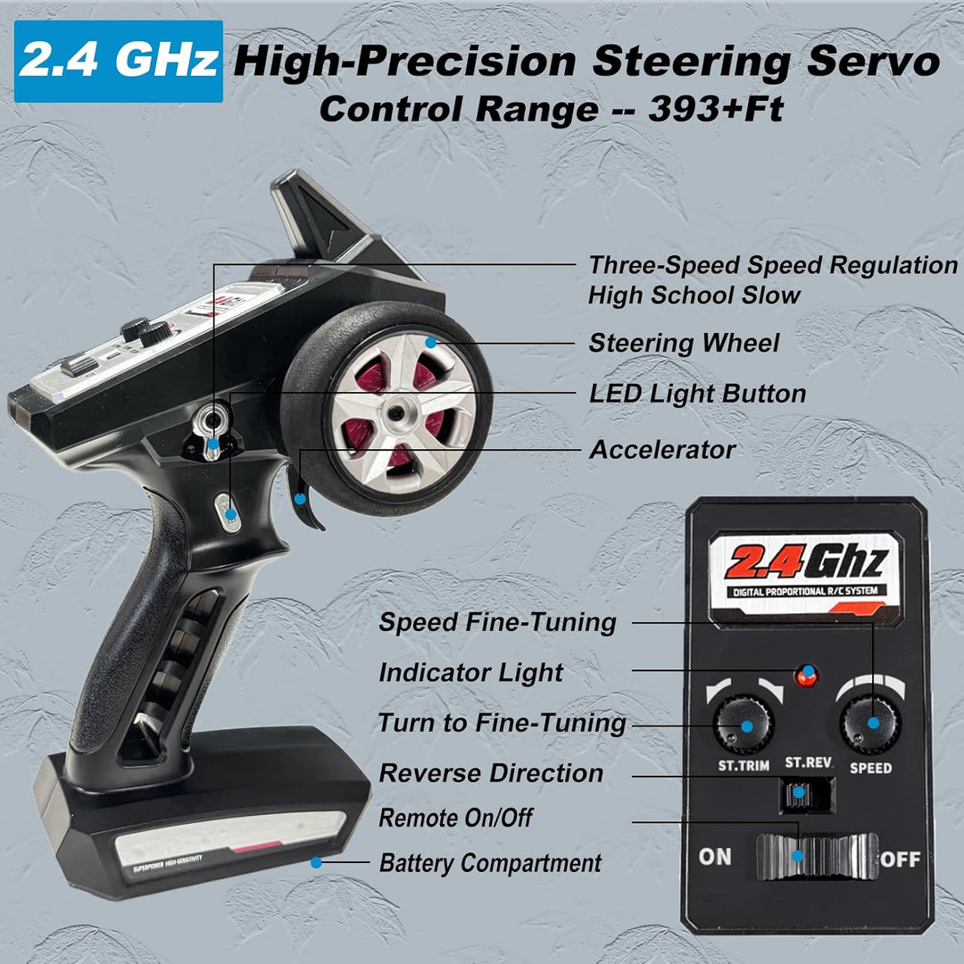 GAMRUXI Auto a control remoto 1:16 sin escobillas - Camioneta monst...