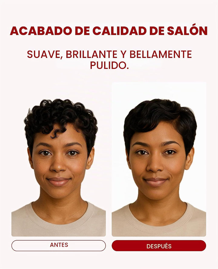 GLAMPALM Stiletto Alisador de Cabello 0.3" Plancha plana de cer...