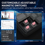 Redragon K707 HE Rapid Trigger - Teclado mecánico para juegos de 87...