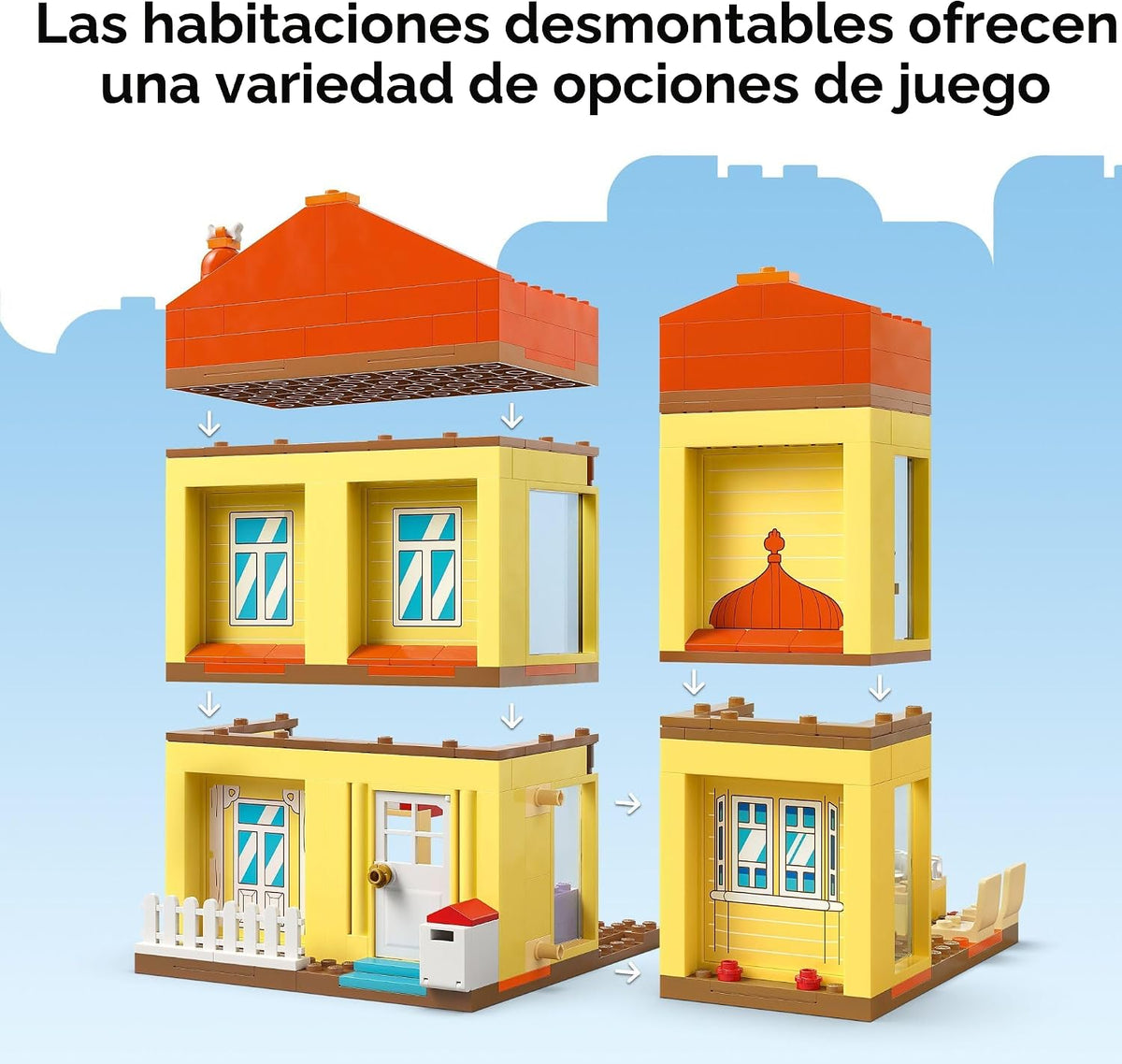 LEGO Bluey: Bluey's Family House - Juguete para niños y niñas de 4 años - El juego de casa incluye 6 personajes populares - Gran idea de regalo de cumpleaños para niños en edad preescolar - 11203