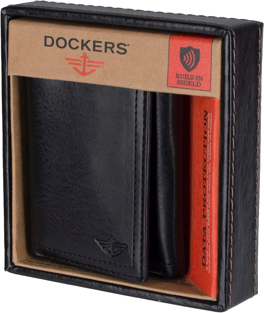 Dockers Billetera de perfil delgado con capacidad extra para hombre...