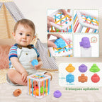 Juguetes Montessori 6 en 1 para bebés de 0-6-6-12 meses, regalos para bebés
