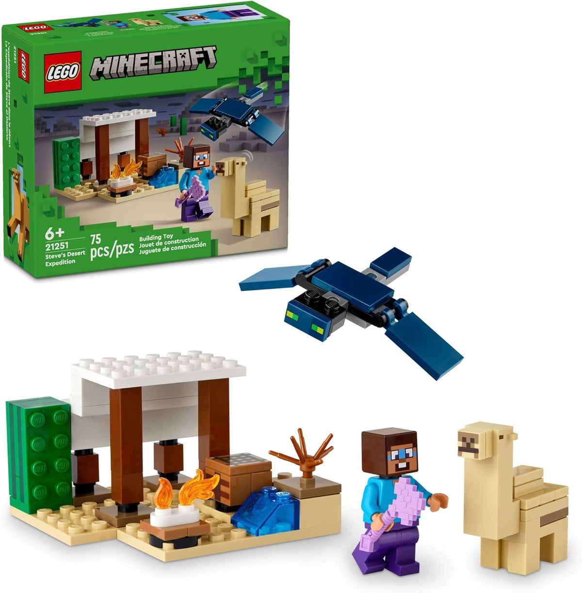LEGO Minecraft Steves Desert Expedition - Juguete de