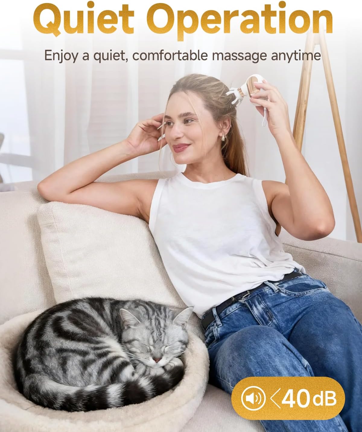 Mini pistola de masaje tamaño de viaje, potente masajeador pequeño FSA-HSA
