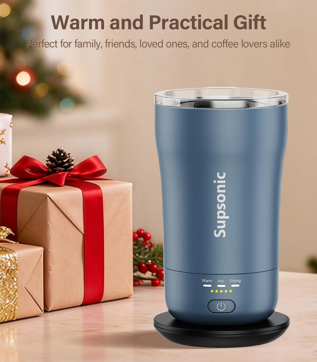 Supsonic Taza de café calentada, taza de viaje de temperatura constante