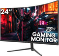 CRUA Monitor curvo para juegos FHD 1080P 200Hz de 24 pulgadas, Free...