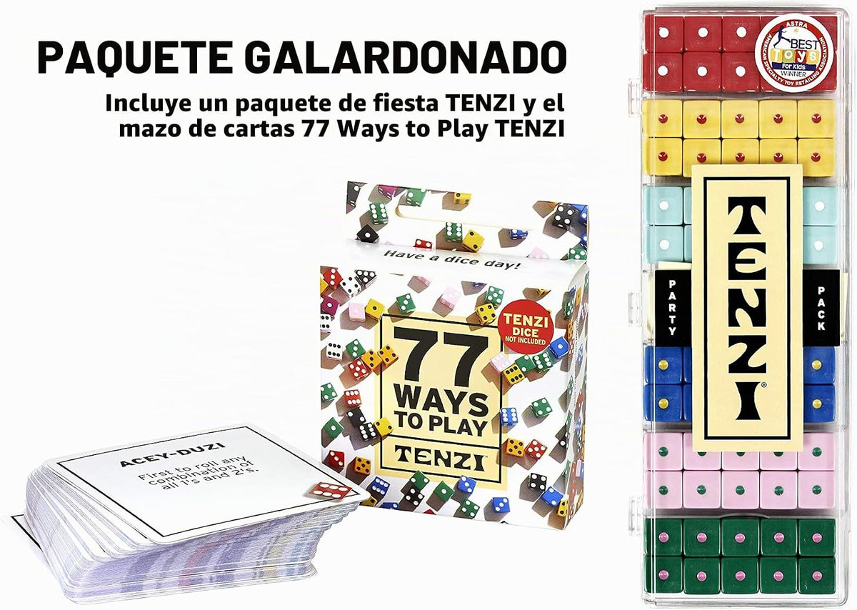 Paquete con 77 modos de jugar Tenzi incluido