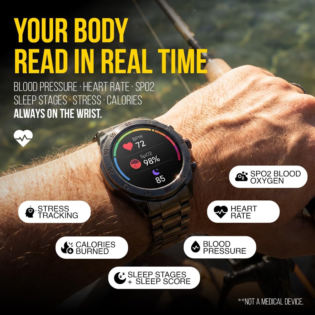 ALPHAGEAR Commander - Reloj inteligente resistente para hombre