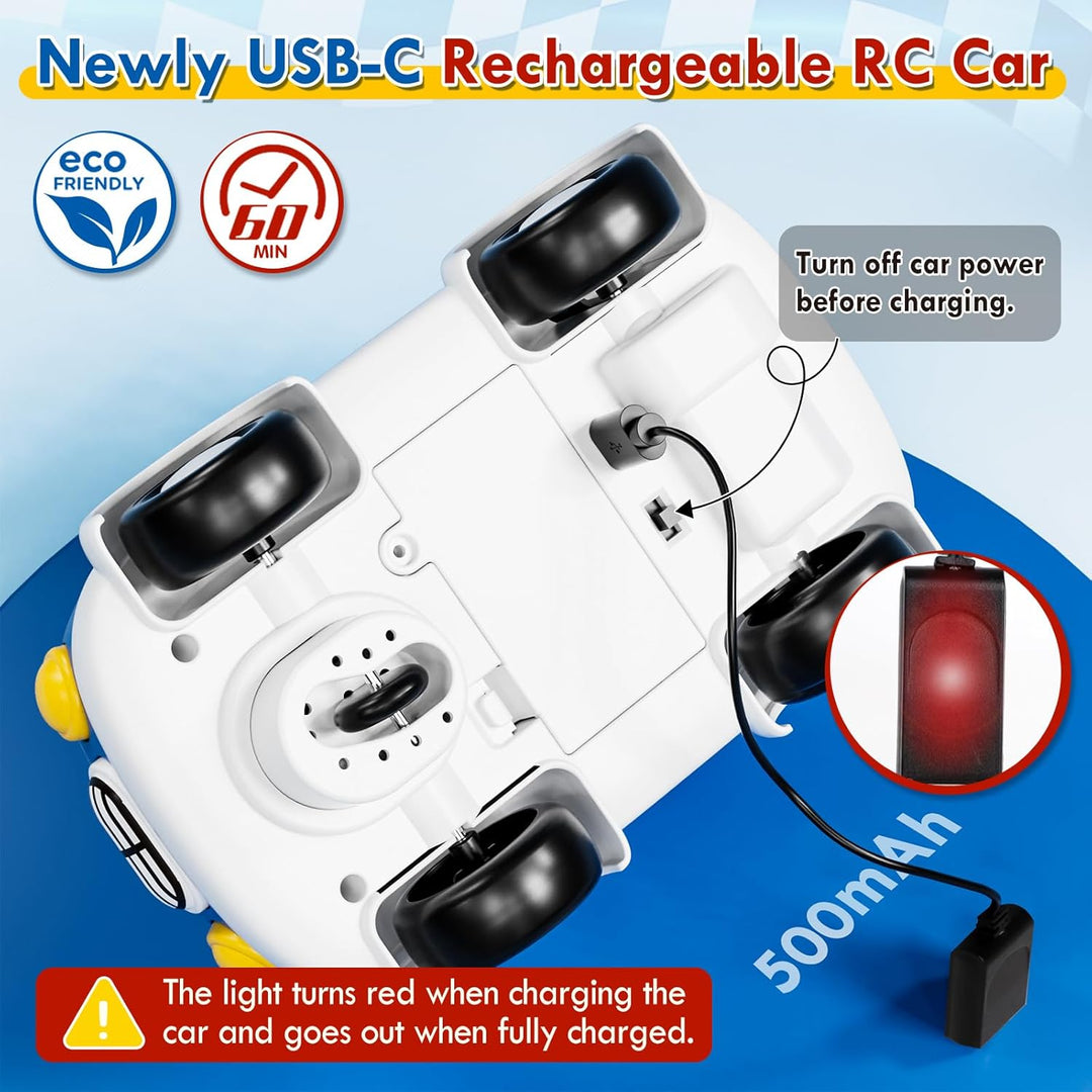 Lehoo Castle Auto a control remoto para niños pequeños, camiones de...