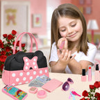 Bolso de juego de simulación para niñas pequeñas, bolso para niños pequeños con juguetes de maquillaje de simulación para niños pequeños, juguetes de bolso de juego de simulación de princesa con