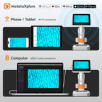 Microscopio para niños 8-12, miniscopio digital del PDA MX2-AS