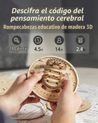 Lámpara ROKR Rompecabezas de madera 3D para adultos, rompecabezas de globo de madera con iluminación LED, kits de construcción de modelos, decoración de habitación para adolescentes, niñas, niños, mujeres y