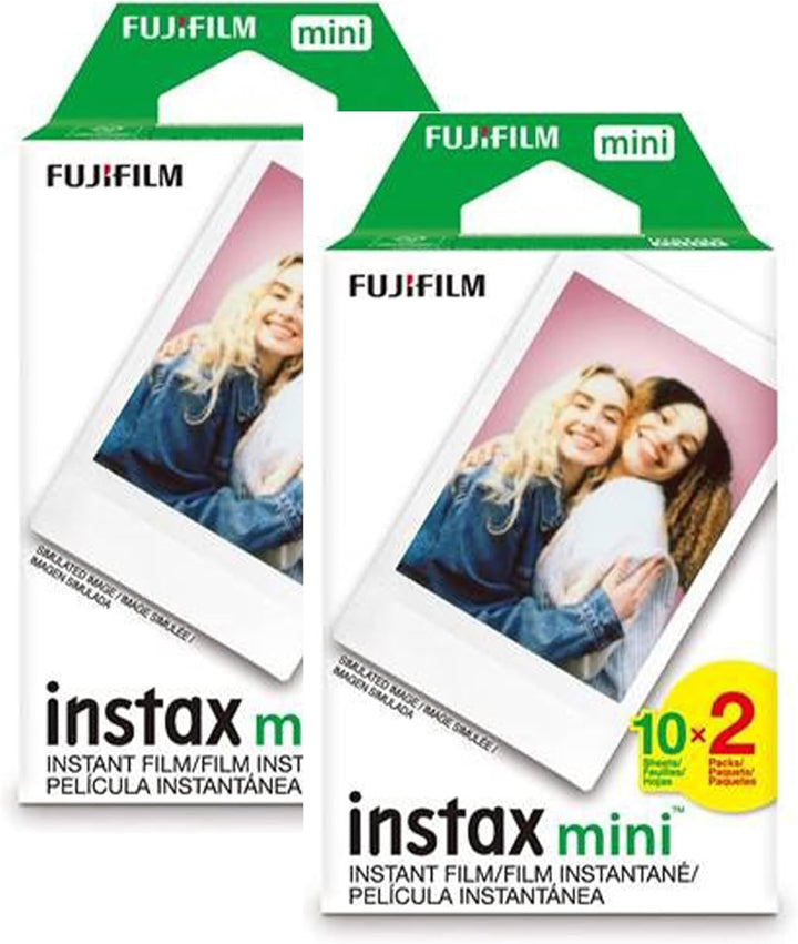 Fujifilm Instax Mini - Película instantánea, 2 x 10 fotos X 2 paque...