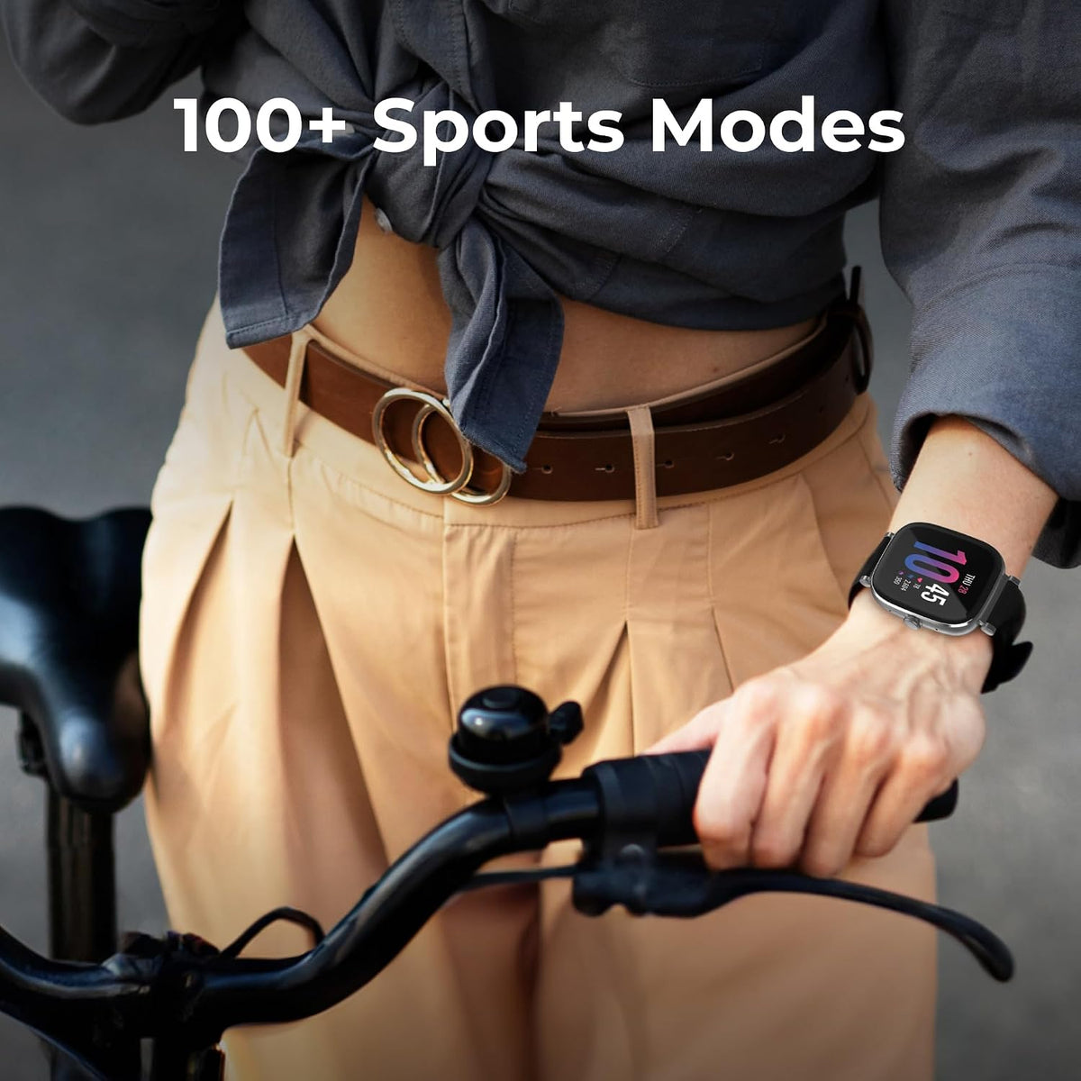 iTouch Belle - Reloj inteligente para mujer, pantalla AMOLED de 1.75 pulgadas, rastreador de actividad física con llamadas Bluetooth, frecuencia cardíaca y seguimiento del sueño, más de 60 modos deportivos, reloj inteligente impermeable IP68 para Android