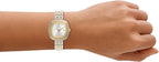 Fossil Reloj Emerson de acero inoxidable con tres manecillas para mujer