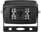 Sistema de cámara de respaldo para vehículo pesado DALLUX, cámara de visión trasera impermeable de visión nocturna con monitor de 7 pulgadas + cable de cámara de 4 pines de 66 pies para autobús