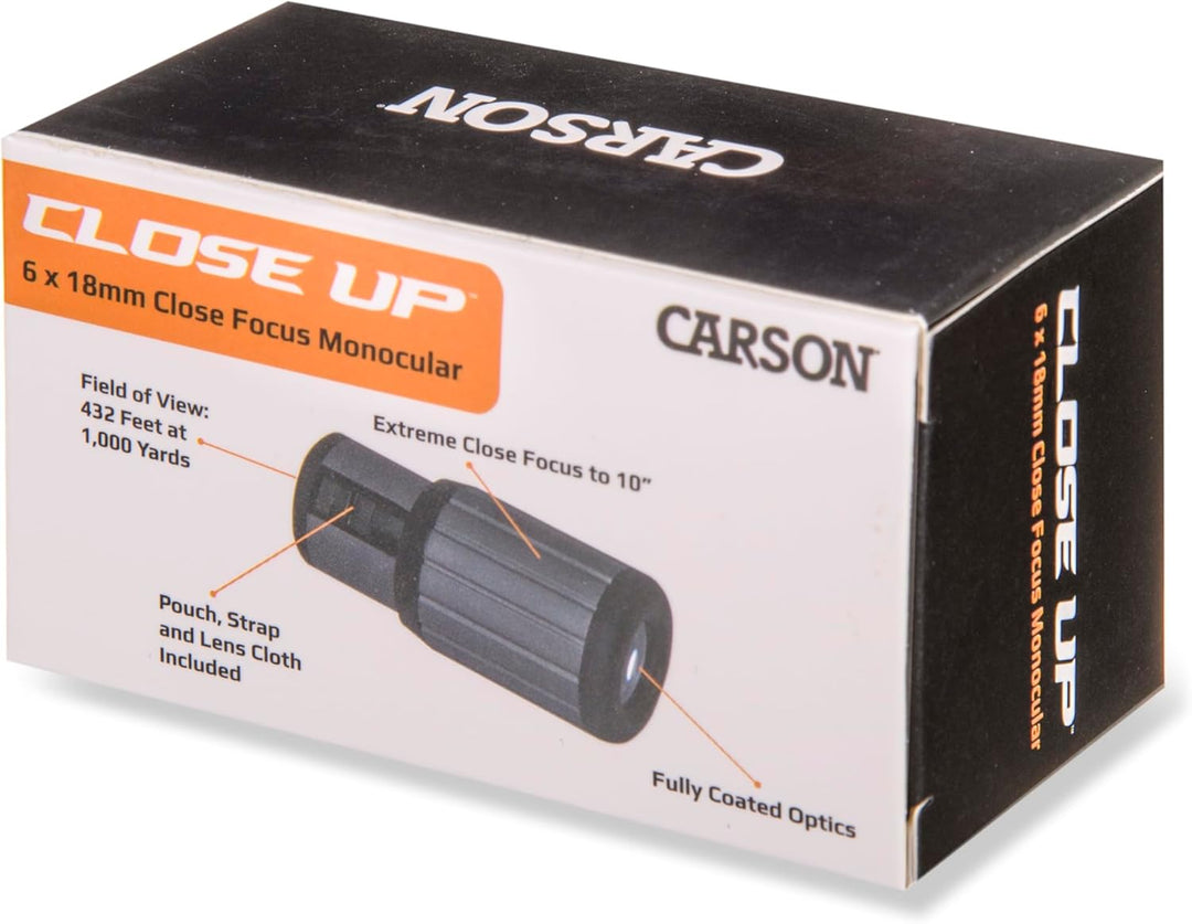 Carson CloseUp Monocular de enfoque cerrado de 0236x0709 in