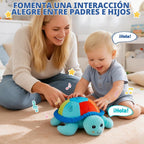 Peluche interactivo que arrastra la tortuga, juguete sensorial