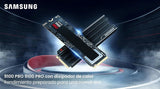 Samsung SSD 9100 PRO con disipador de calor de 4 TB, PCIe 5.0x4 M.2...