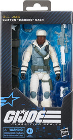 G.I. Joe Classified Series #207, Clifton Iceberg Nash, juego de figuras de acción coleccionables de 6 pulgadas con 6 accesorios