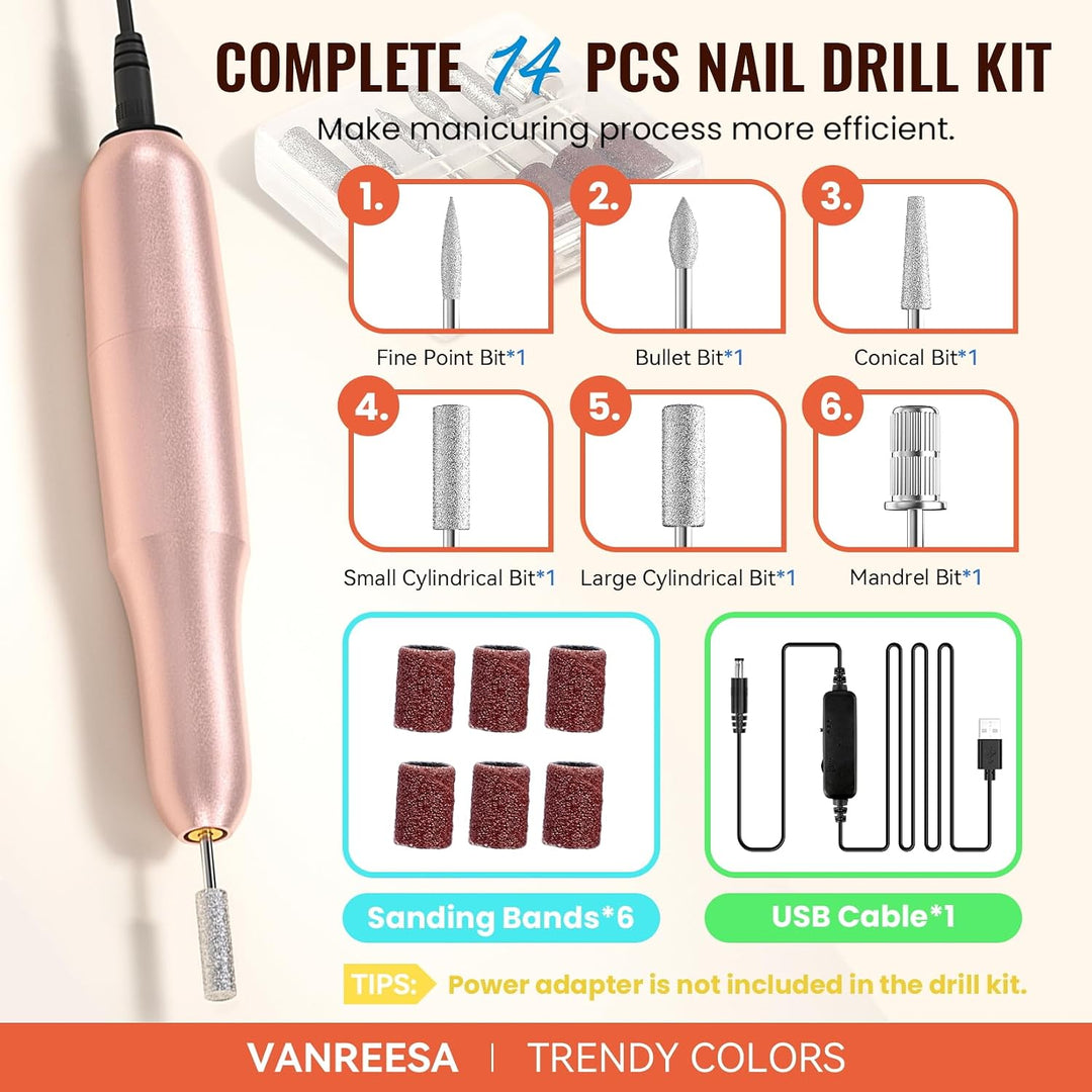 VANREESA Kit de esmalte de uñas en gel con luz UV y kit de lima de...