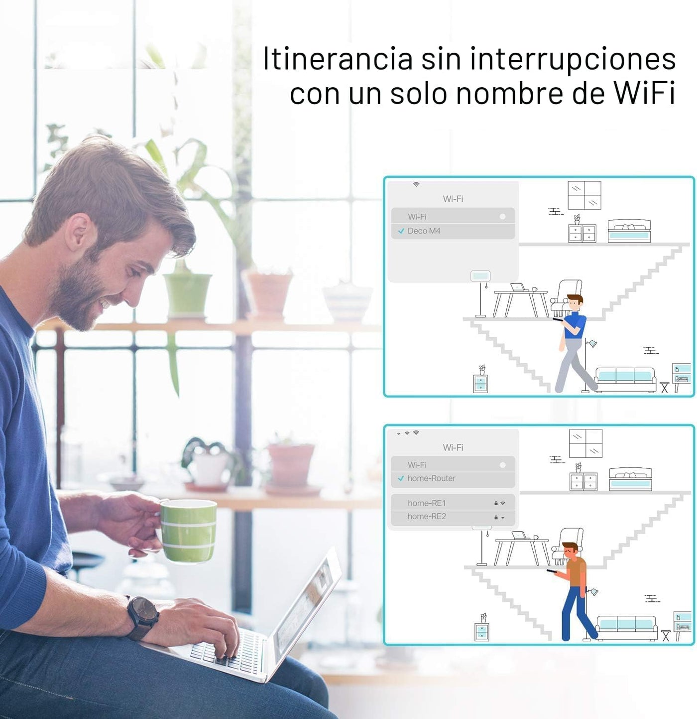 TP-Link Deco S4 Sistema WiFi de malla para todo el hogar, cobertura...