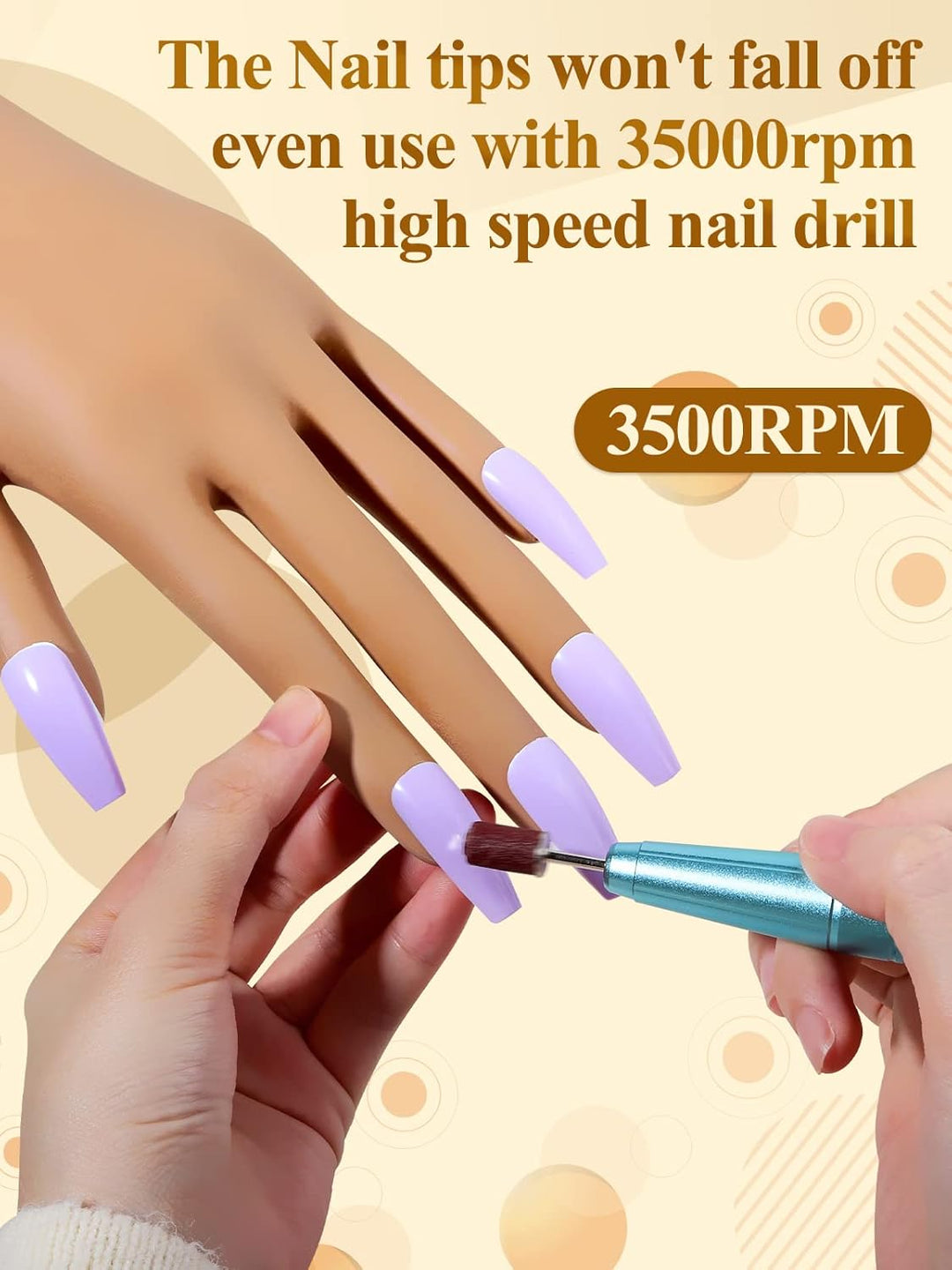 Mano de práctica para uñas acrílicas - Mano de práctica de uñas de...