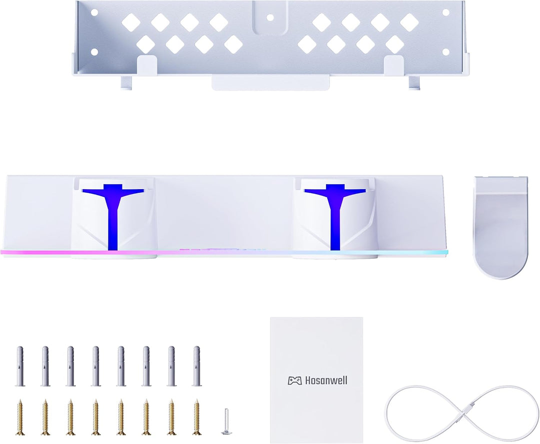 Hosanwell Kit de montaje en pared PS5 con estación de