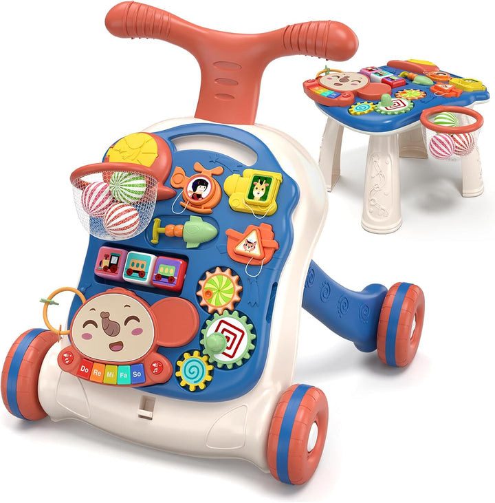 QDRAGON Andador de bebé 3 en 1 y centro de actividades para niños,...