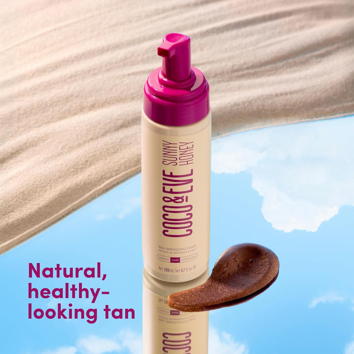 Coco &amp; Eve Sunny Honey Bali Bronzing Self Tanner Mousse Loción...
