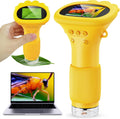 Microscopio portátil Ashfly 1000X para niños, microscopio de bolsillo para fotos y videos, microscopio de bolsillo, pantalla digital de 2 pulgadas 2026 para niños y niñas de 3 a 12 años